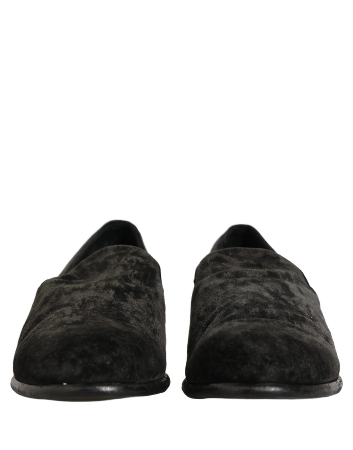 Black Suede Slip On Men Slippers Loafers Shoes