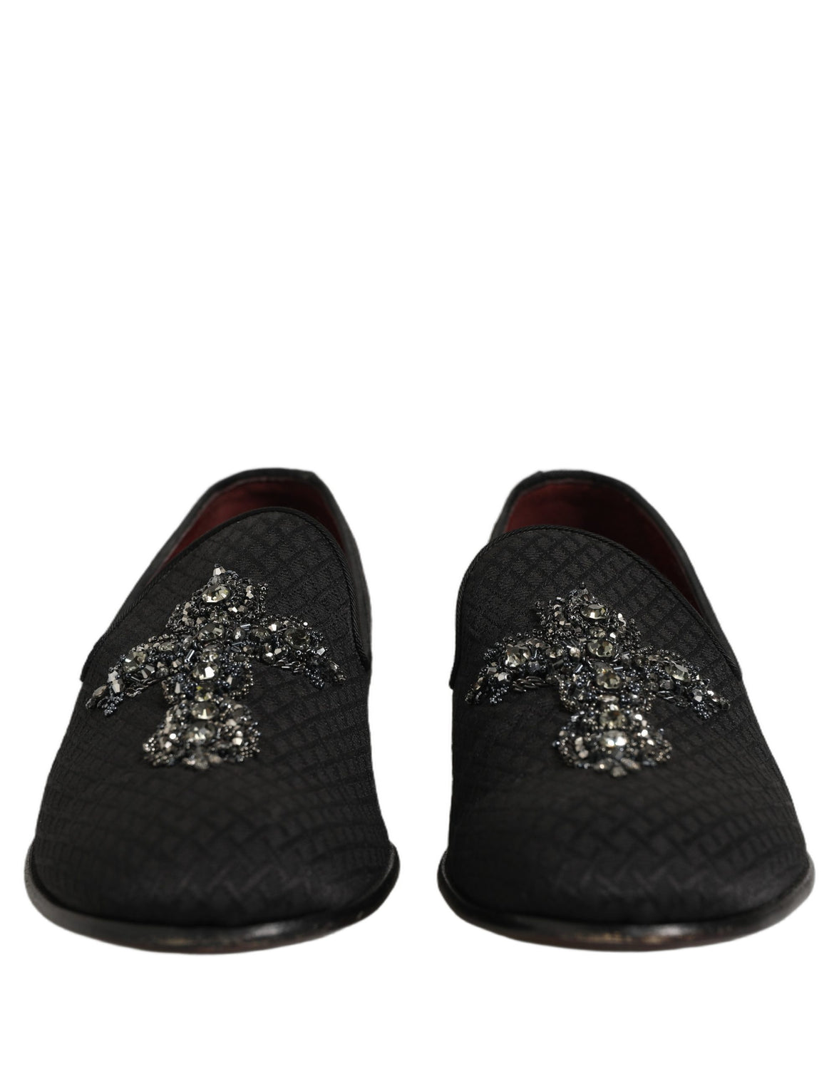 Black Suede Cross Slip On Men Loafers Shoes