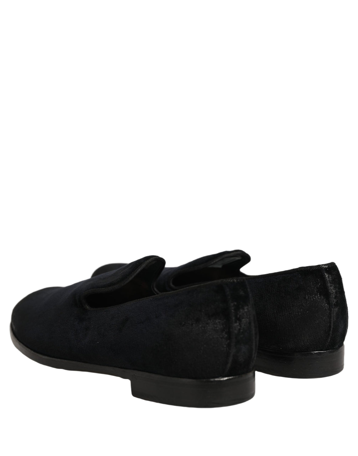 Black Suede Slip On Slippers Loafers Shoes