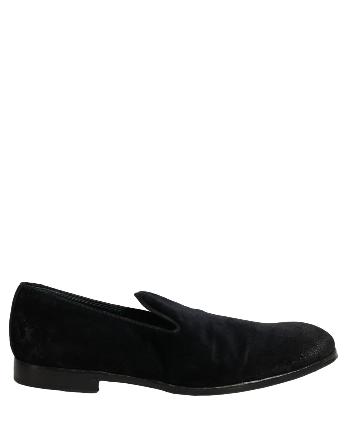 Black Suede Slip On Slippers Loafers Shoes
