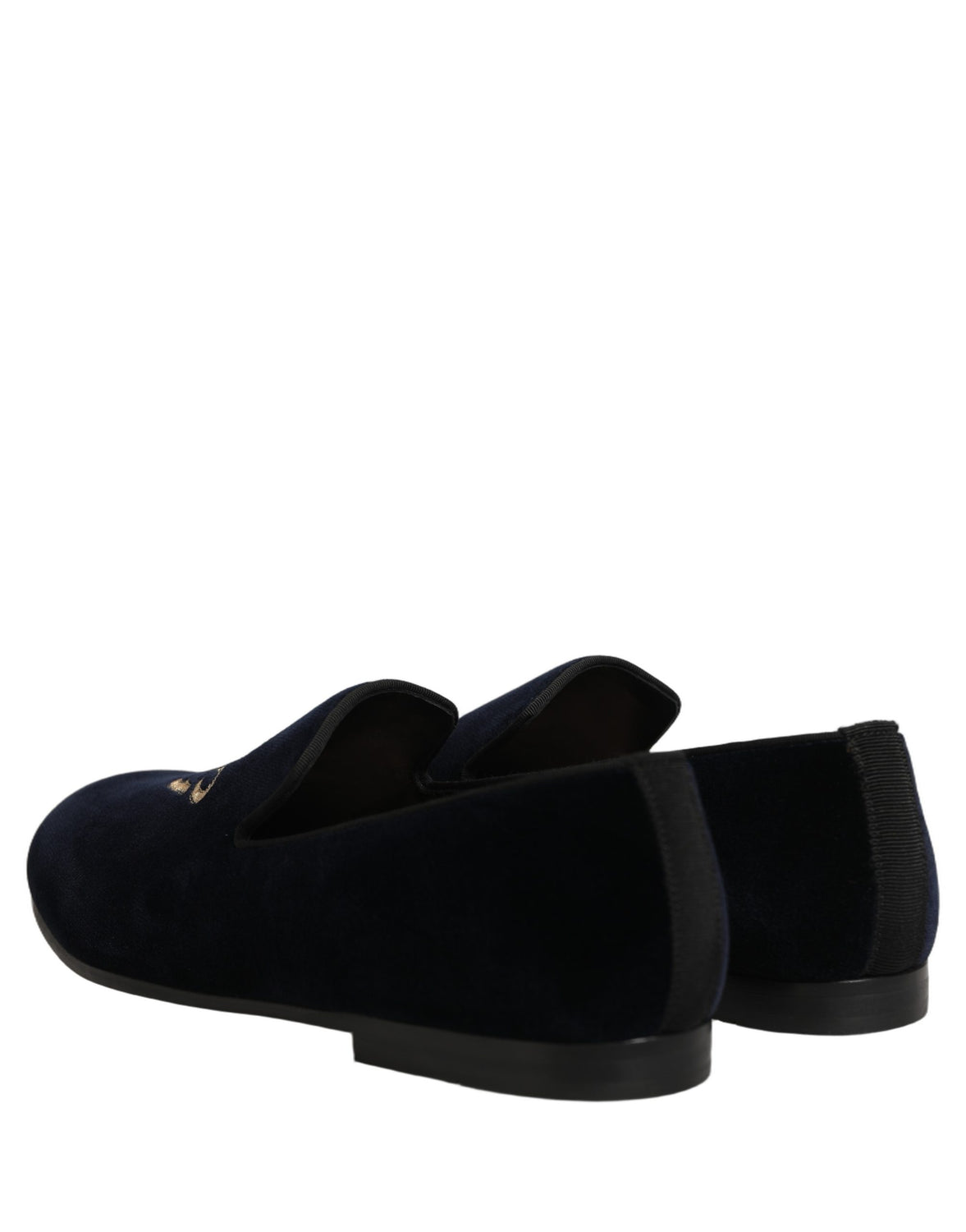 Black Suede DG Logo Slippers Men Loafers Shoes