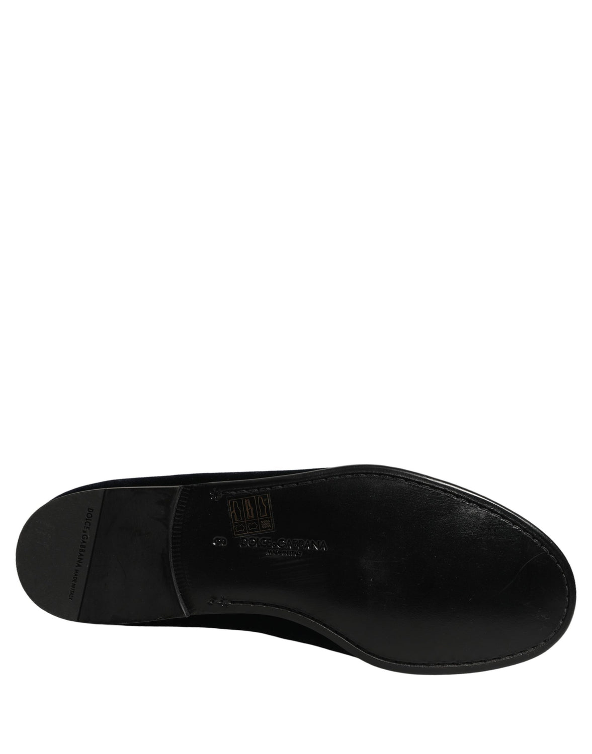 Black Suede DG Logo Slippers Men Loafers Shoes