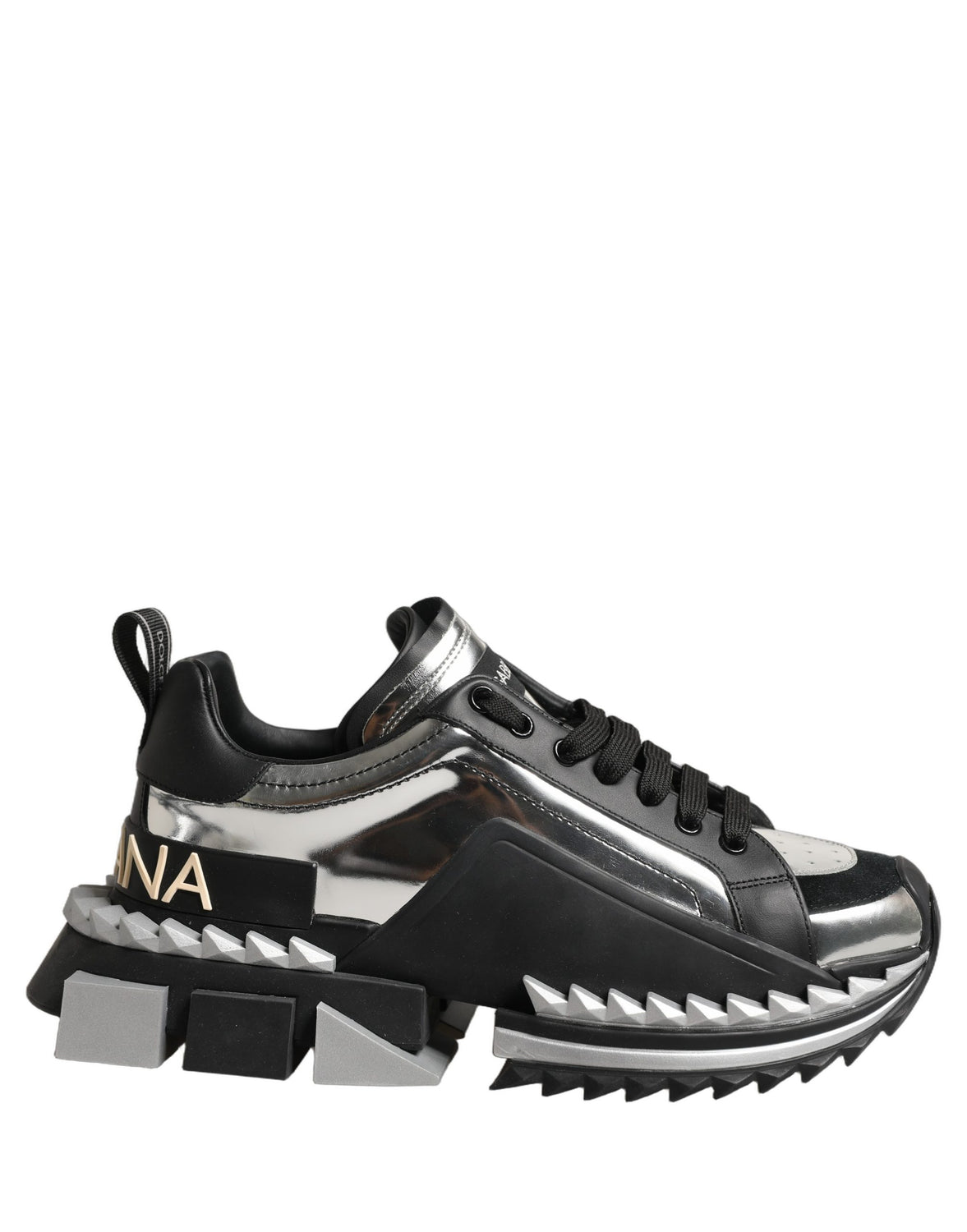 Black Two-Tone Super King Men Sneakers Shoes