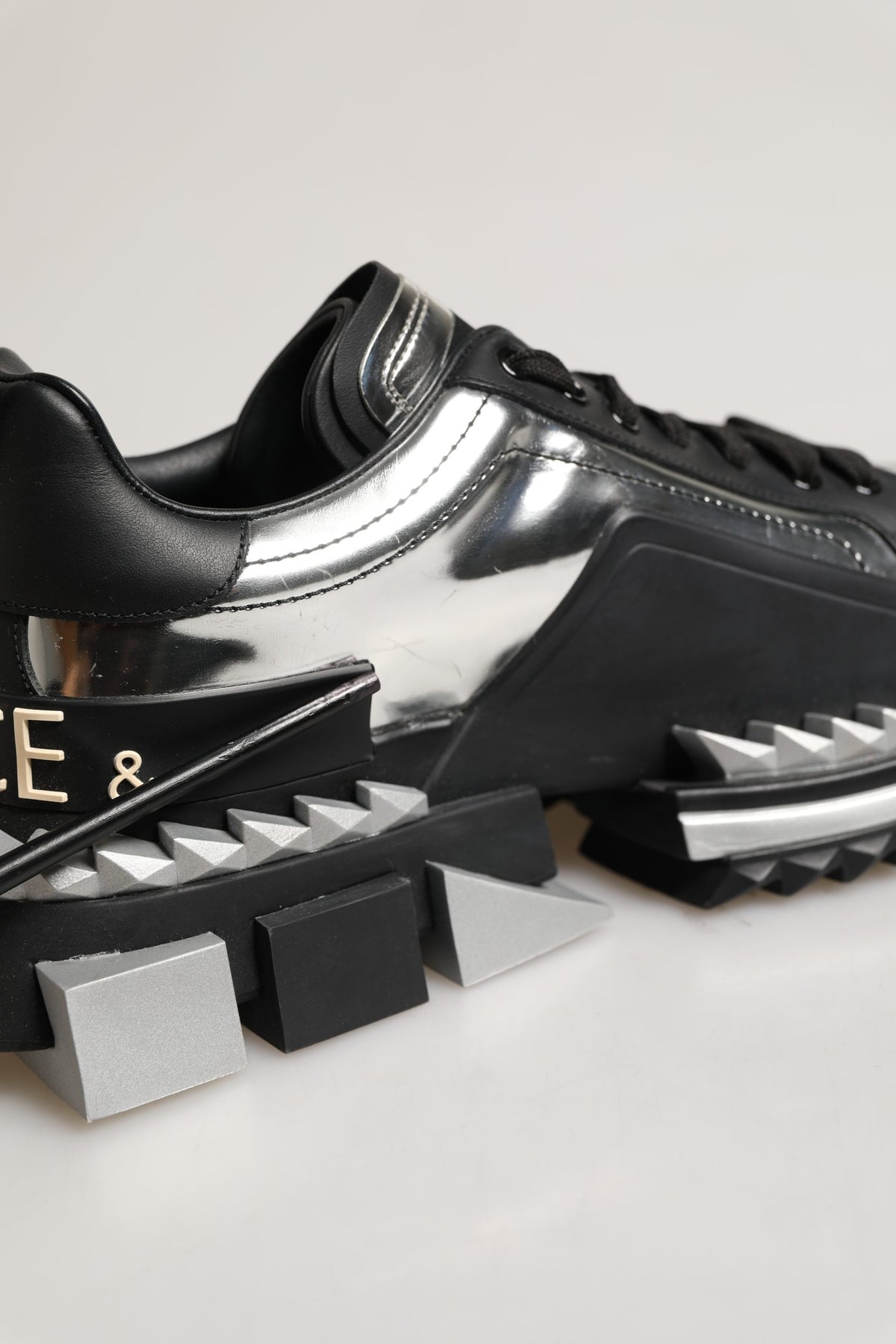 Black Two-Tone Super King Men Sneakers Shoes