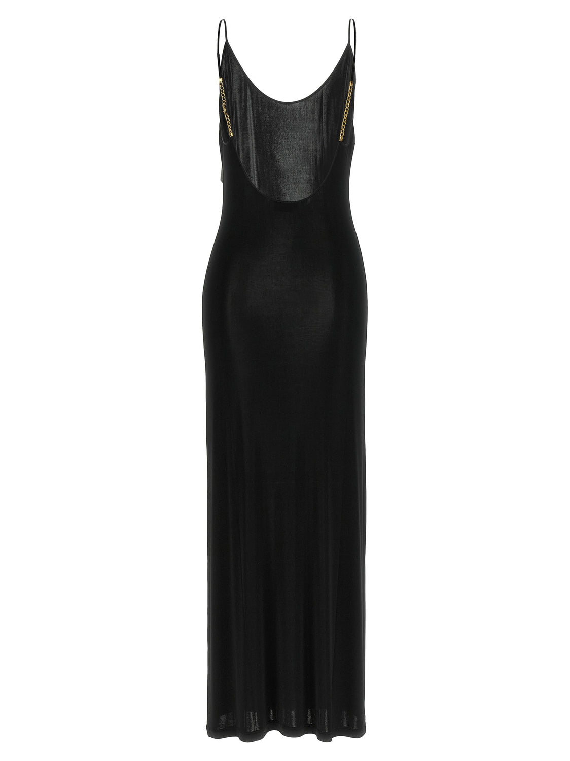 Black Viscose Long Dress
