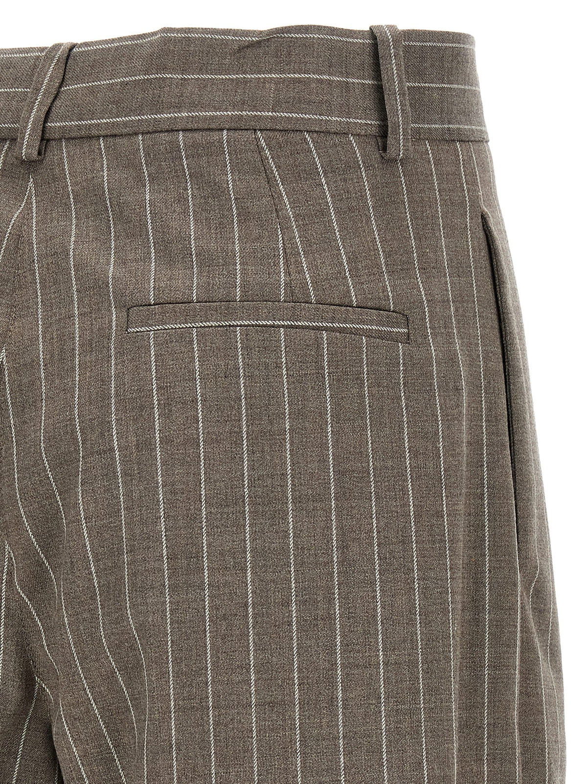 Brown Virgin Wool Bermuda Shorts