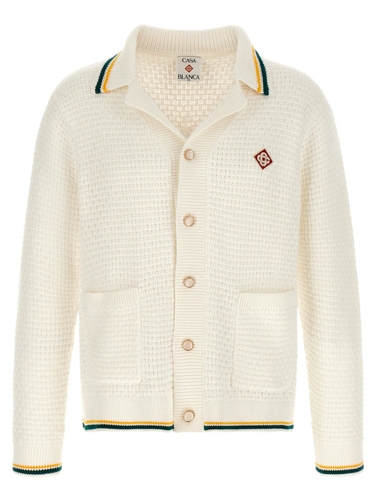 White Cotton Cardigan