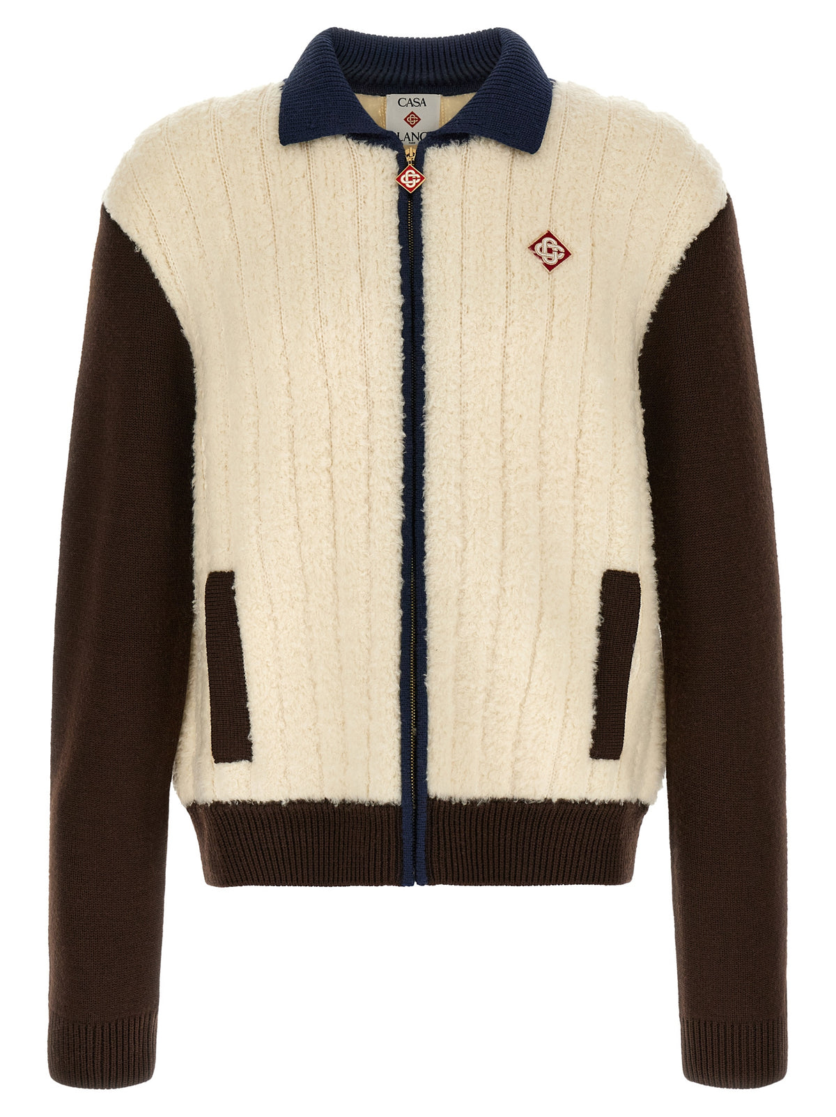 Multicolor Wool Full-Length Jacket