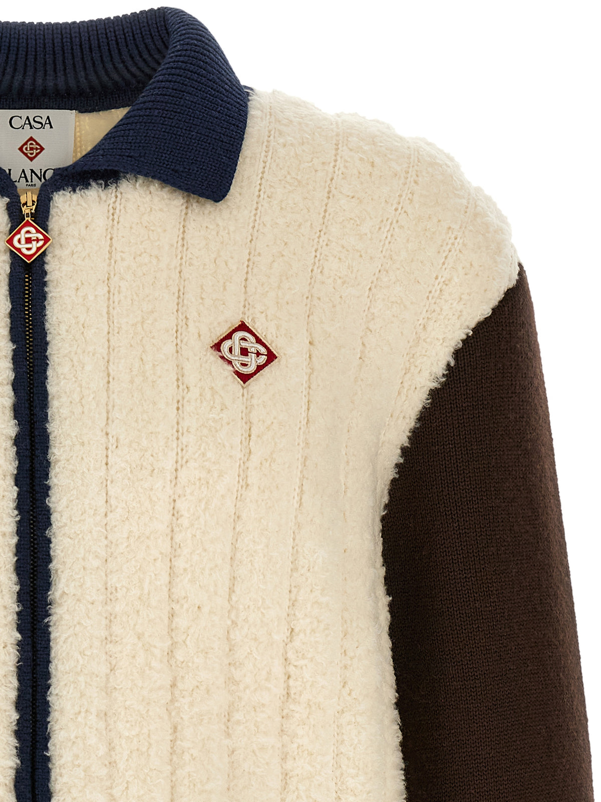 Multicolor Wool Full-Length Jacket
