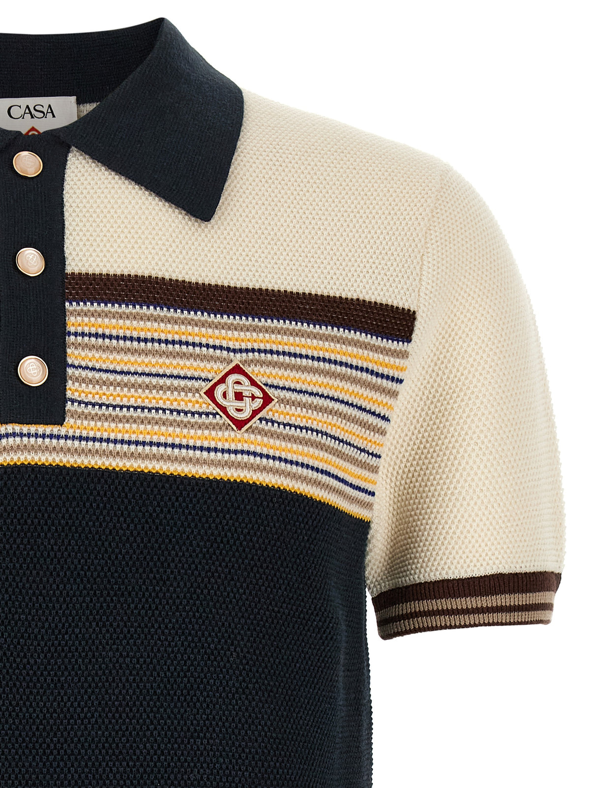 Multicolor Cotton Polo Shirt