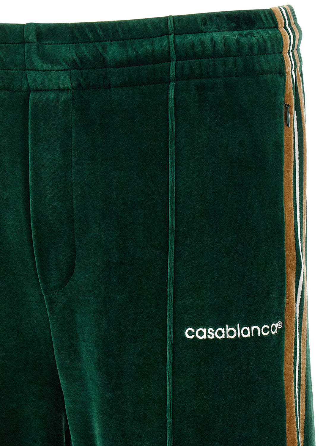Bicolor Cotton Casual Pants