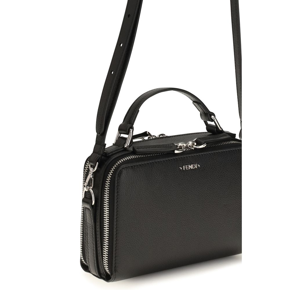 Black Calf Leather Bos Taurus Shoulder Bag