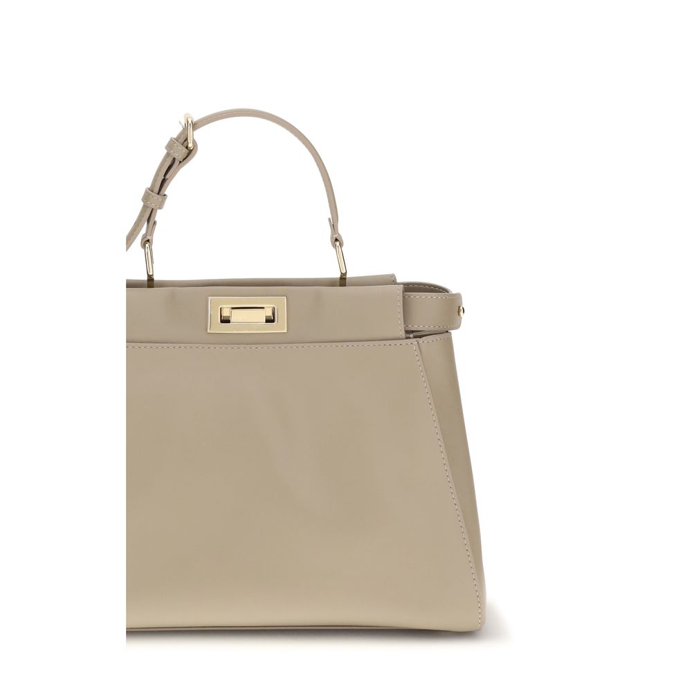 Beige Calf Leather Bos Taurus Shoulder Bag