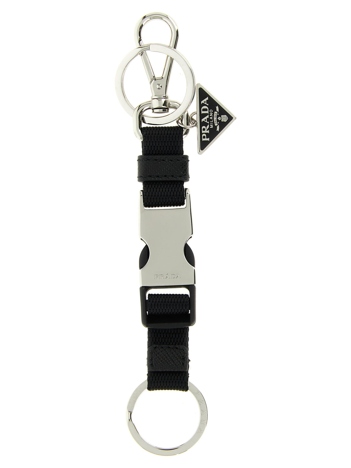 Black Stainless Steel Keychain