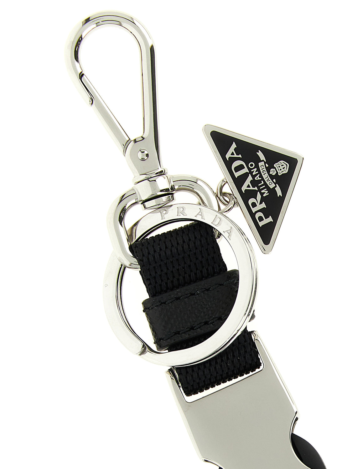 Black Stainless Steel Keychain