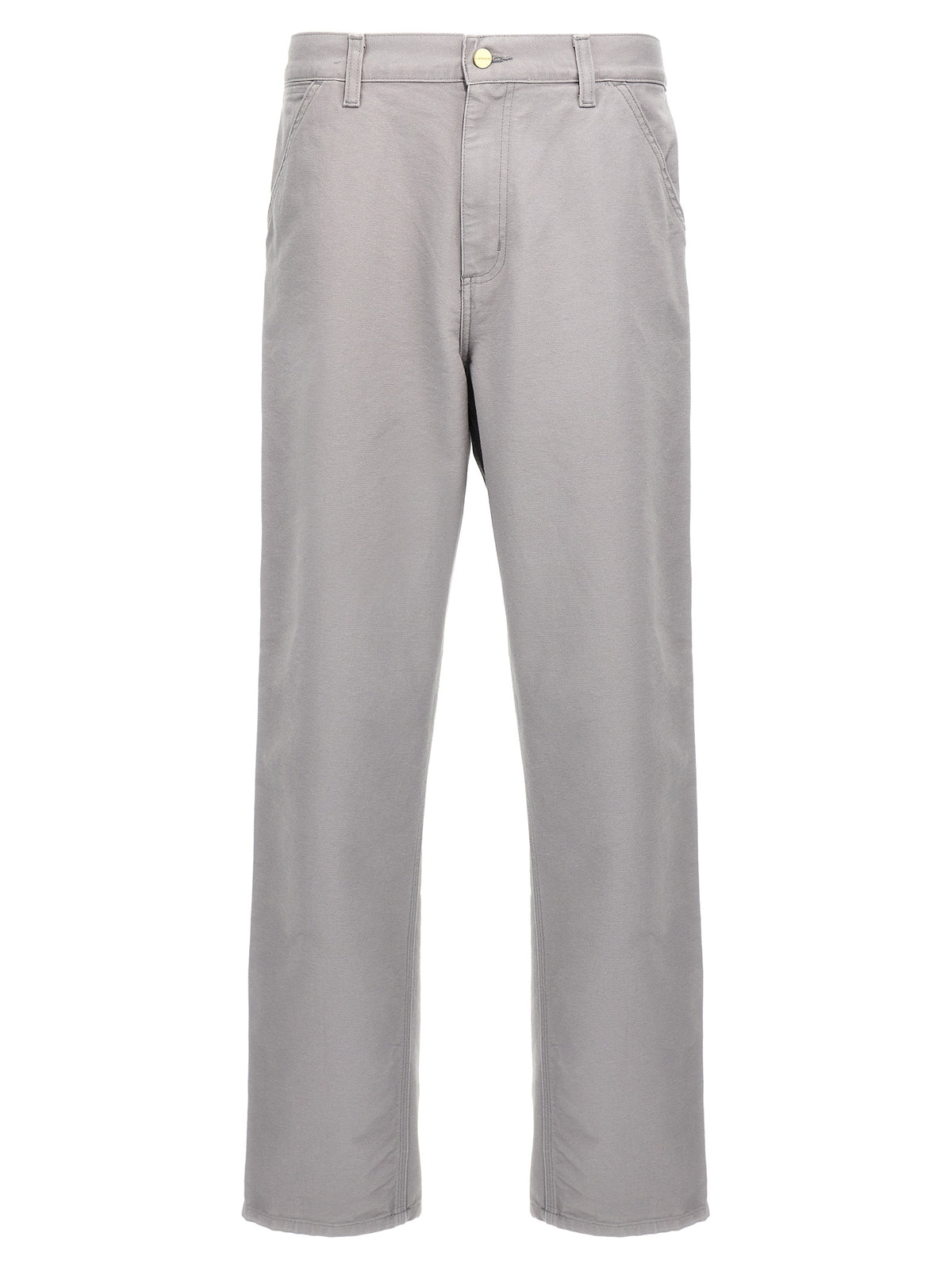 Gray Organic Cotton Casual Pants
