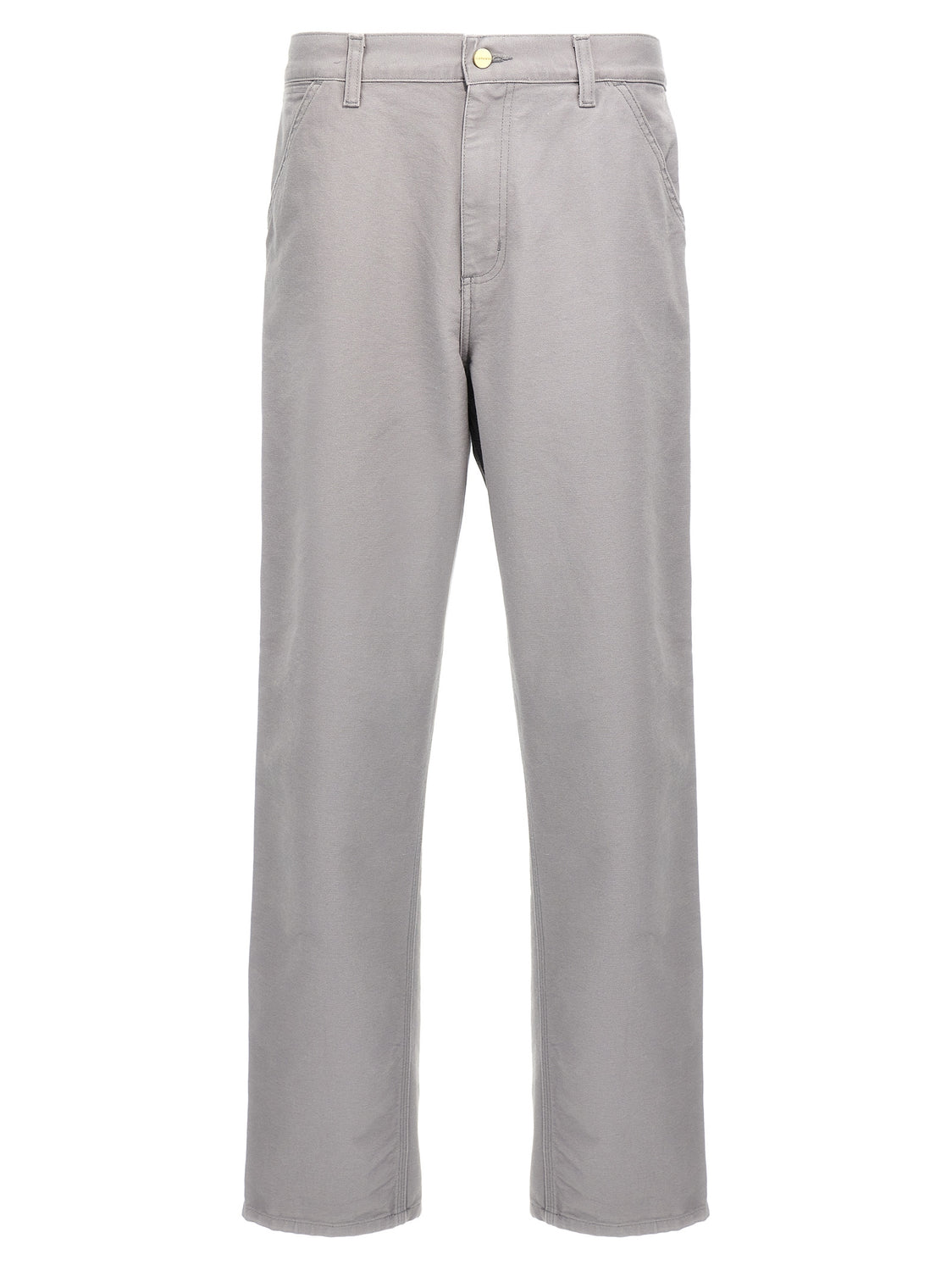 Gray Organic Cotton Casual Pants