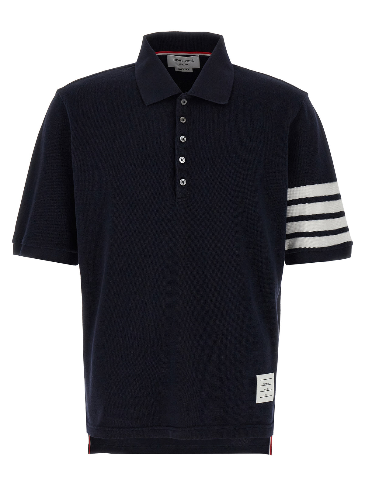 Blue Cotton Polo Shirt