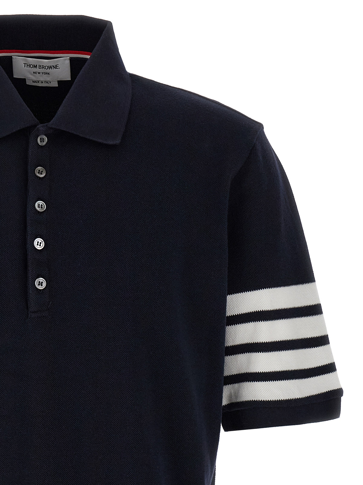 Blue Cotton Polo Shirt