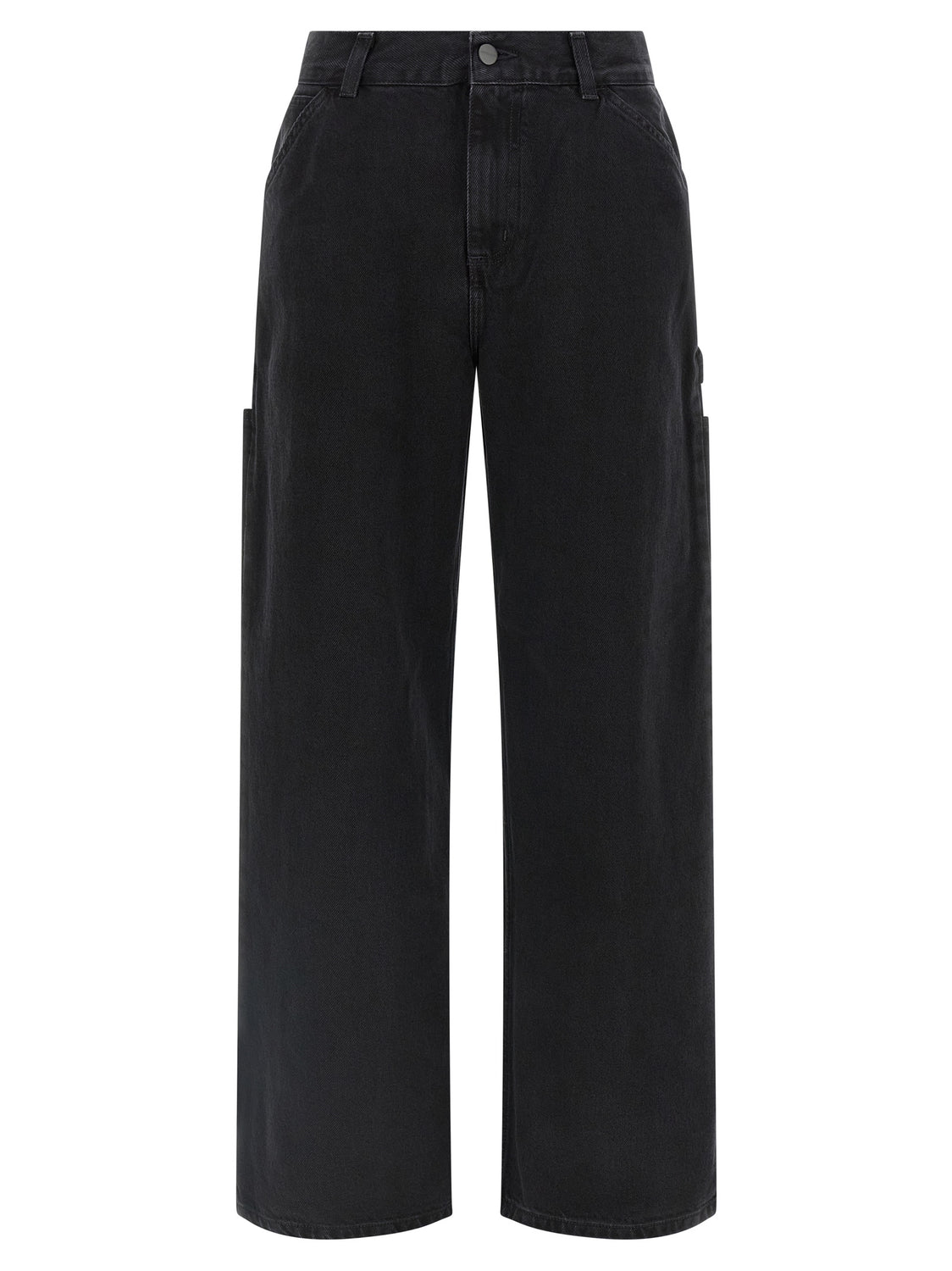 Black Cotton High-Waisted Jean