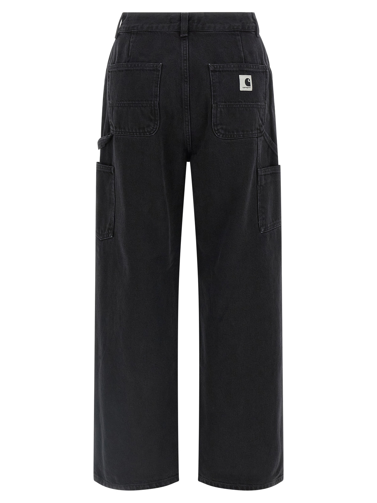 Black Cotton High-Waisted Jean