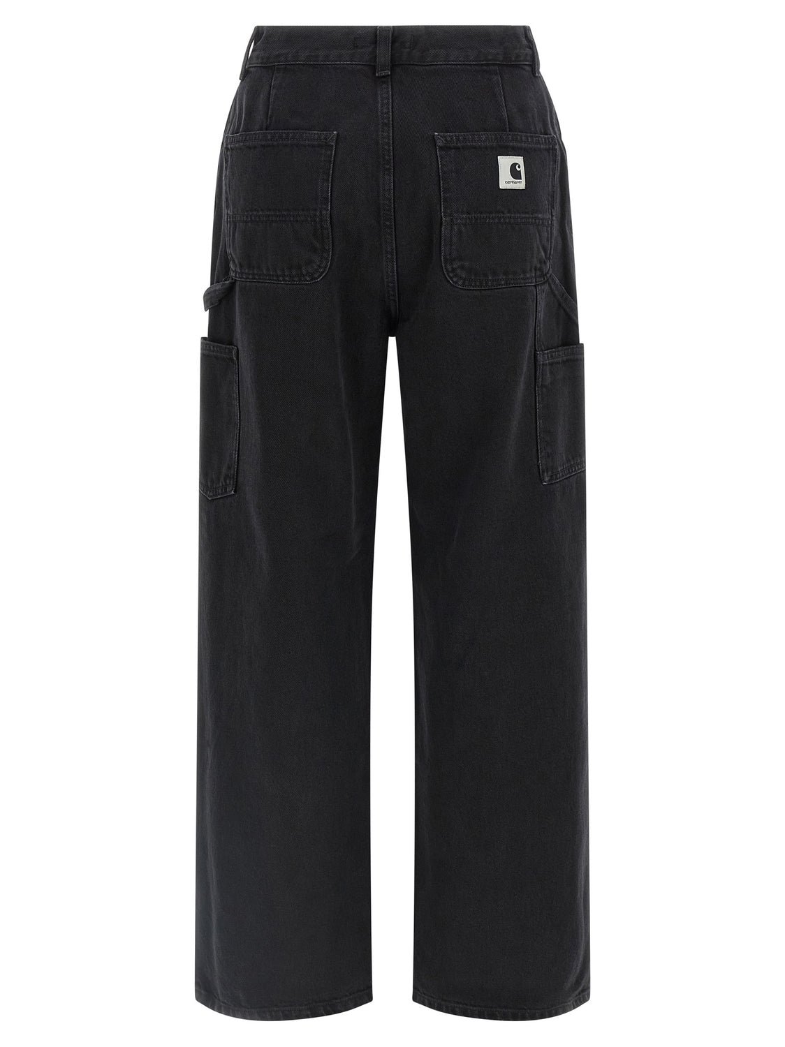 Black Cotton High-Waisted Jean