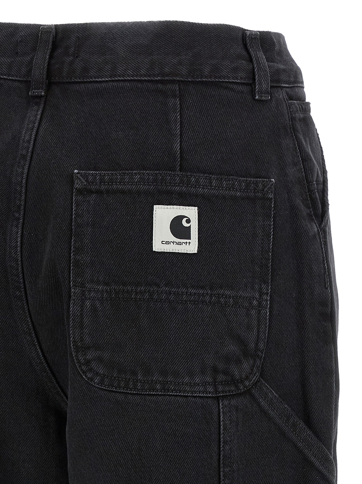 Black Cotton High-Waisted Jean