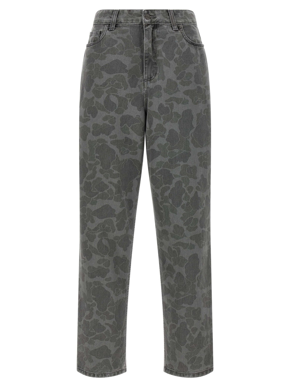 Gray Organic Cotton Tapered Jeans