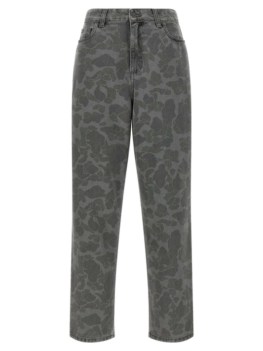Gray Organic Cotton Tapered Jeans