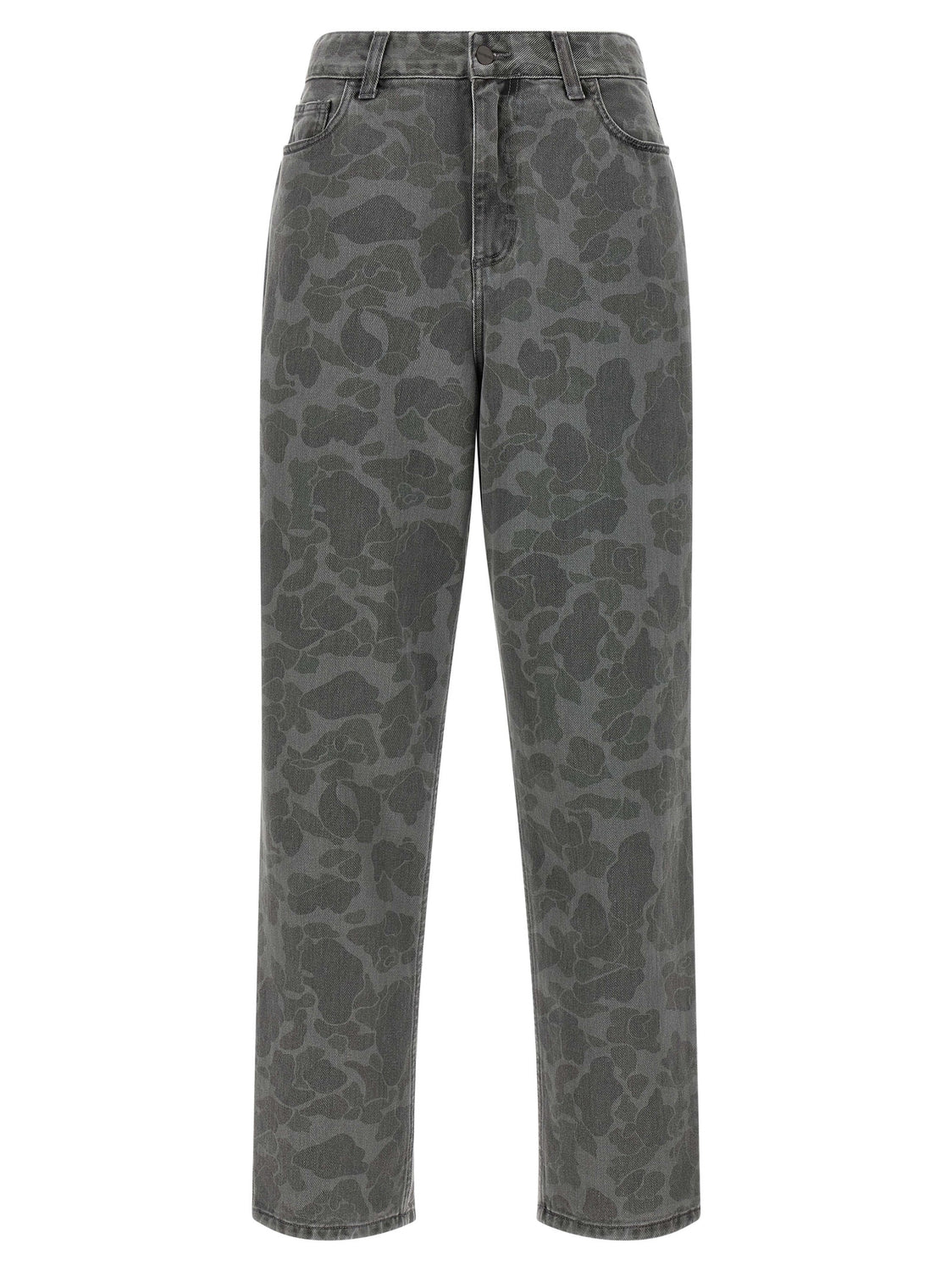 Gray Organic Cotton Tapered Jeans