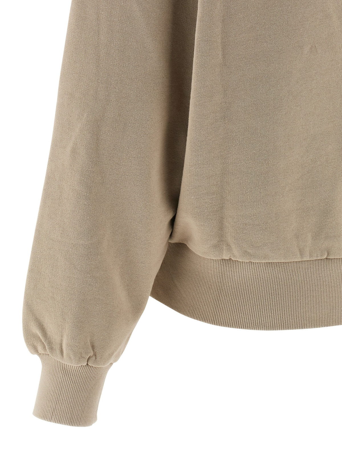 Beige Cotton Sweatshirt