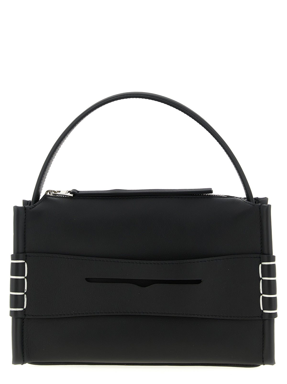 Black Calfskin Shoulder Bag