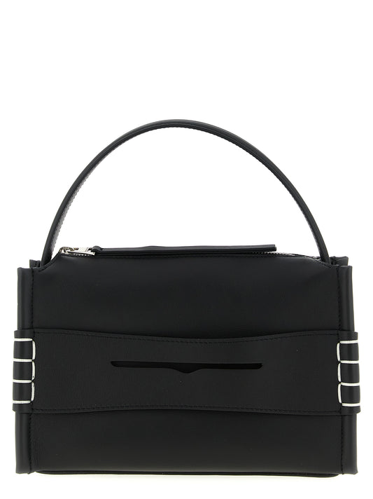 Black Calfskin Shoulder Bag