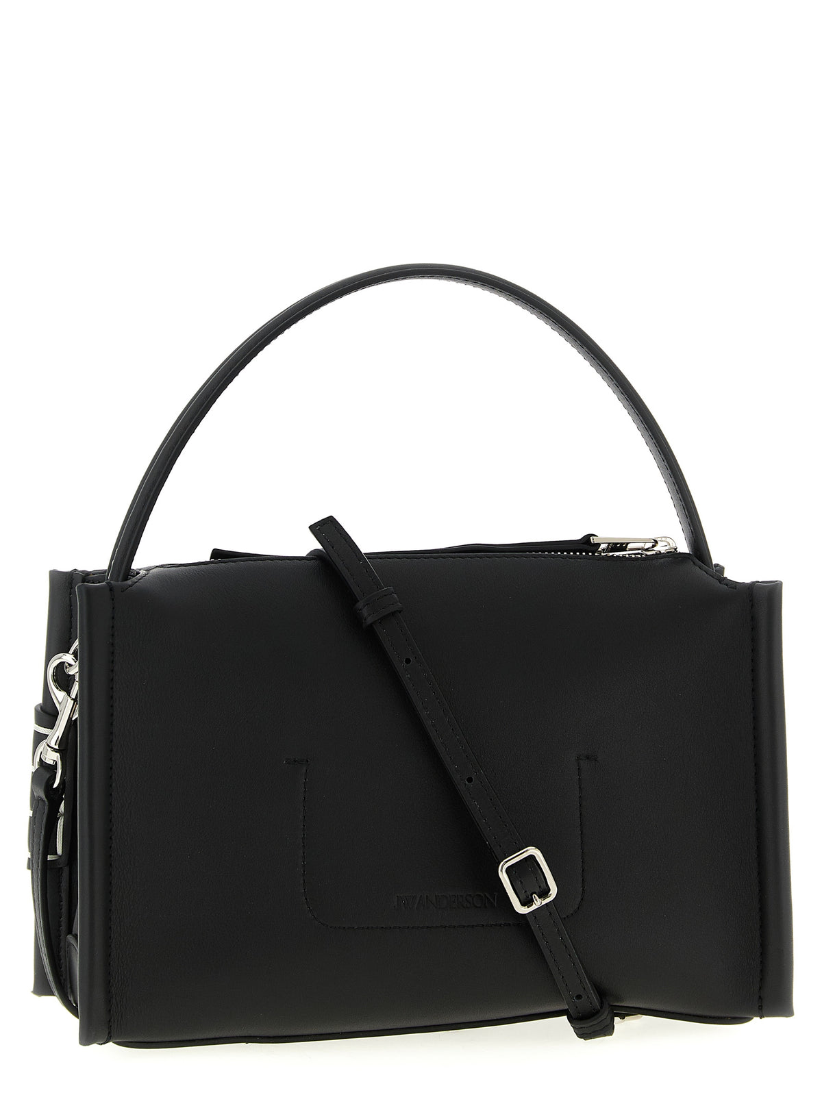 Black Calfskin Shoulder Bag
