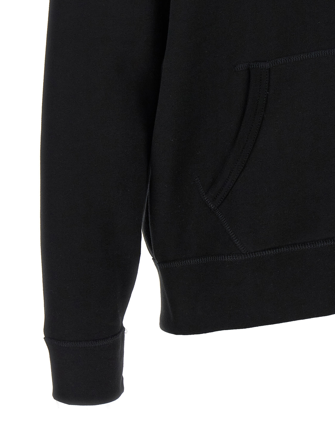 Black Cotton Sweatshirt