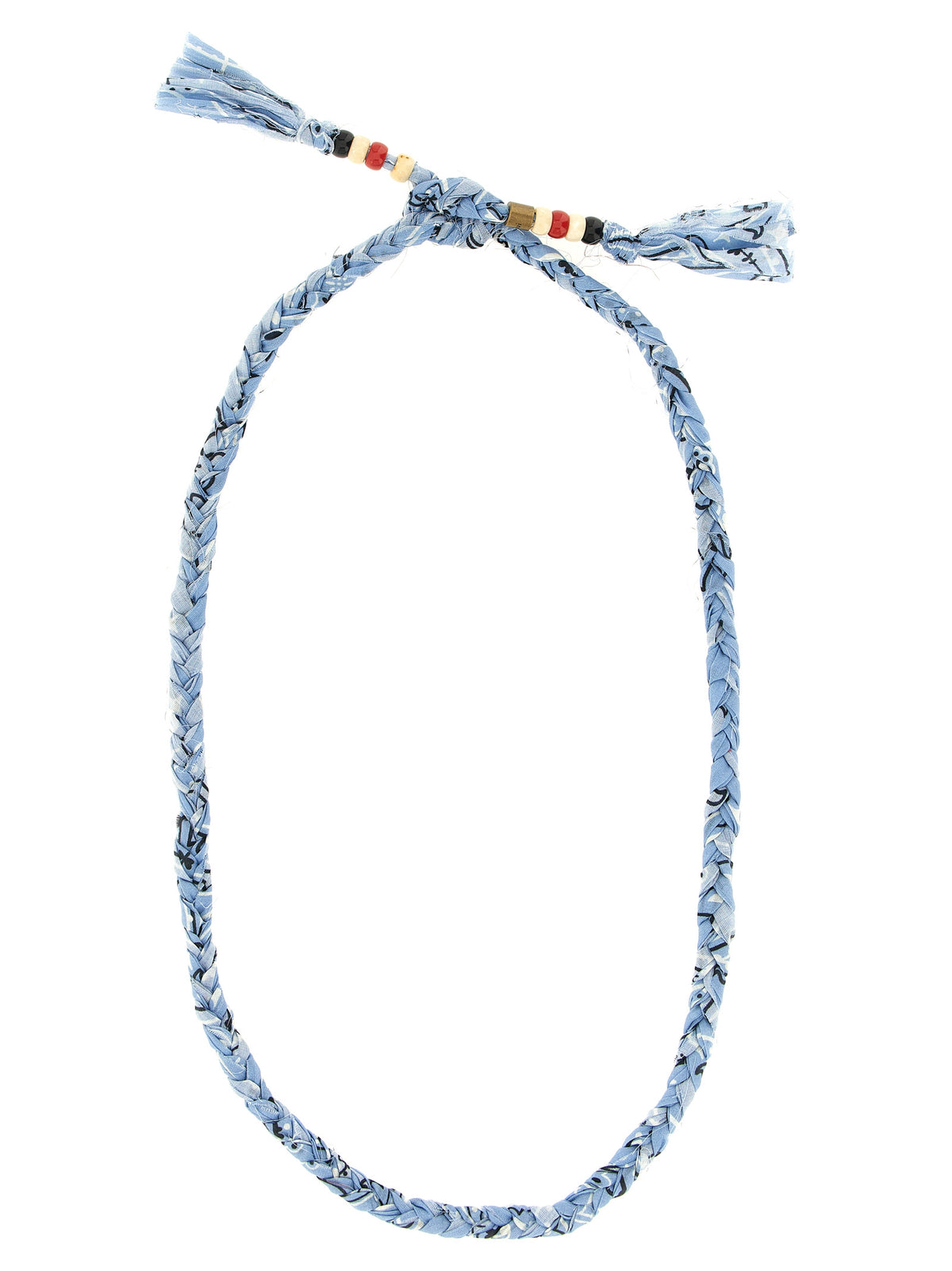 Blue Cotton Necklace