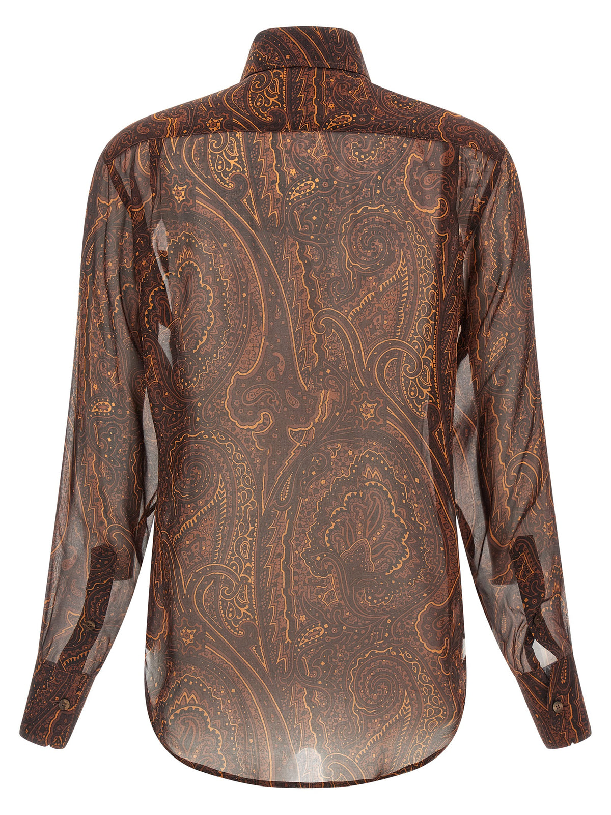 Brown Silk Blouse