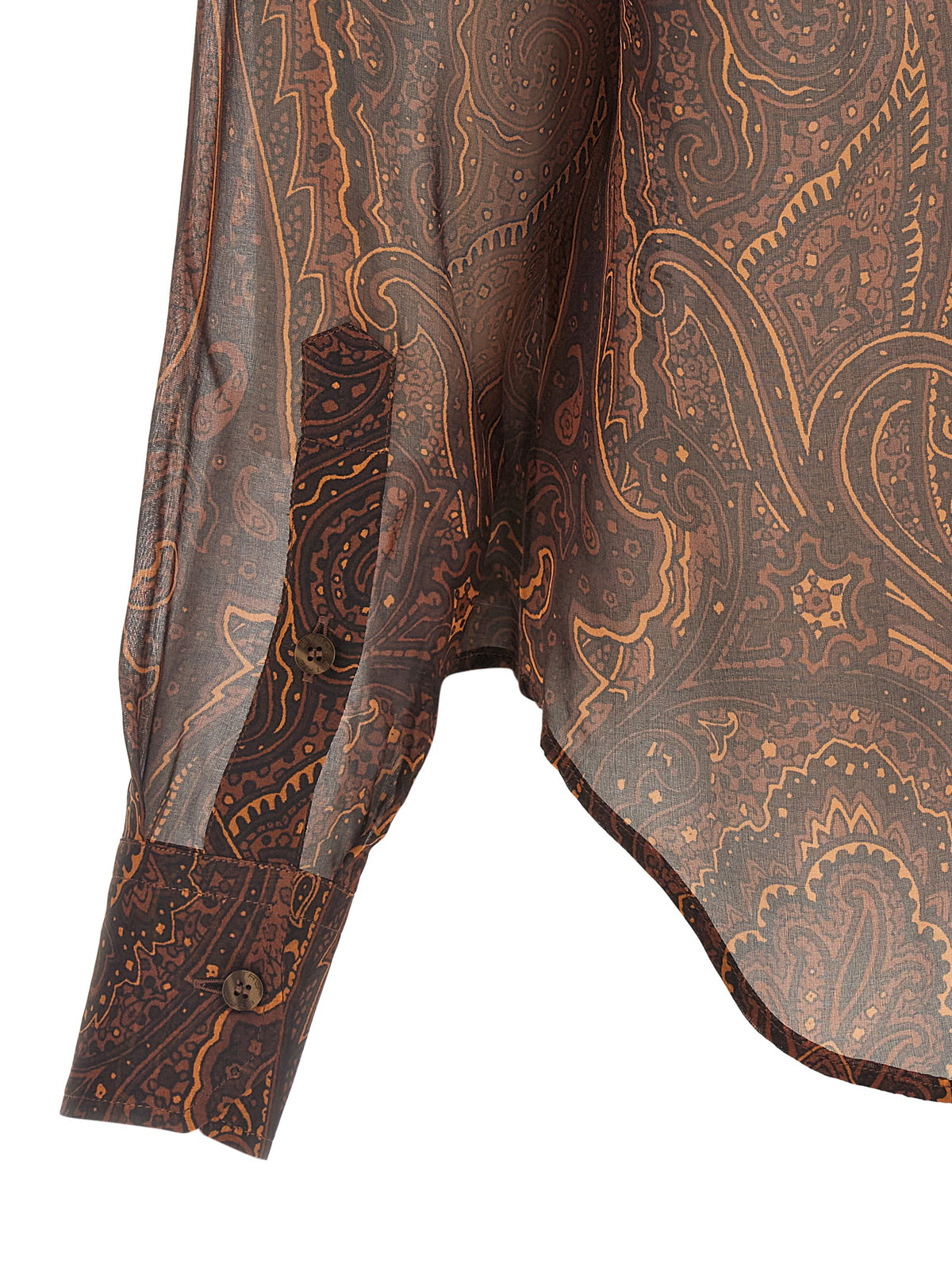 Brown Silk Blouse