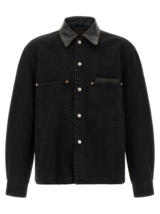 Black Cotton Denim Jacket