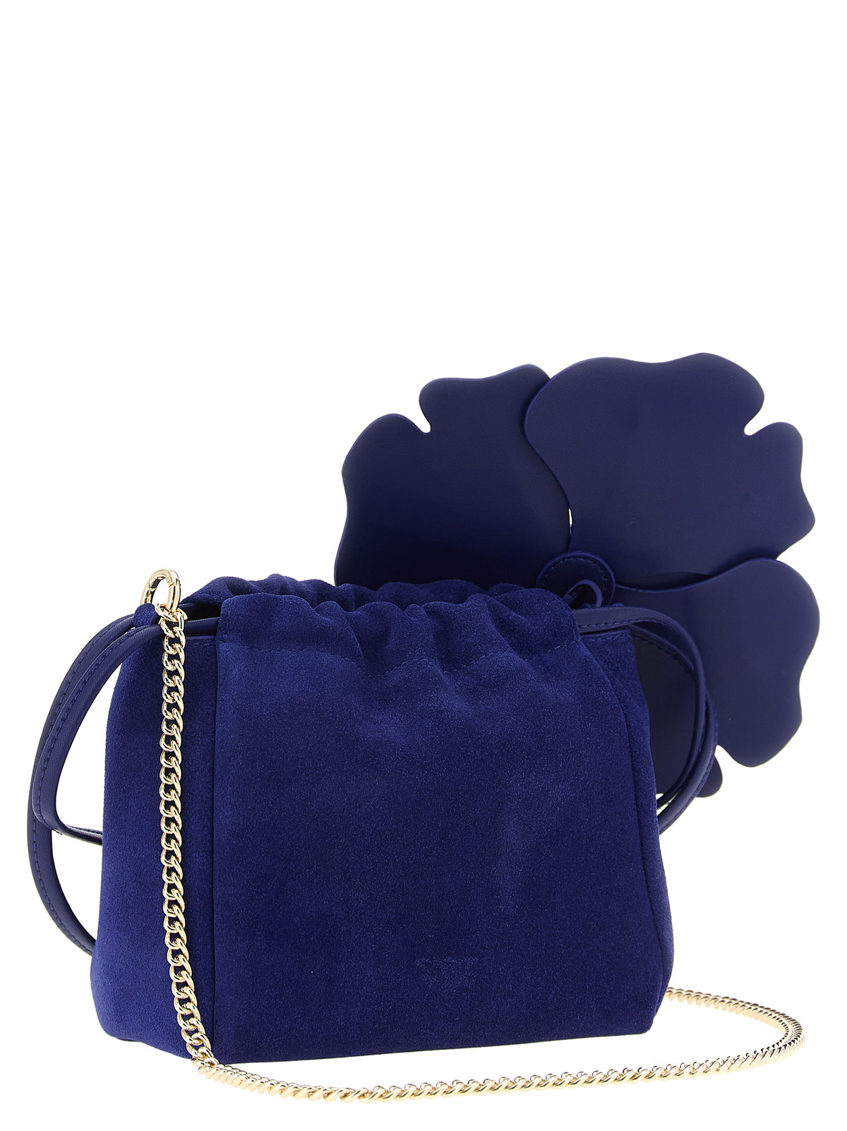 Blue Lambskin Clutch Bag
