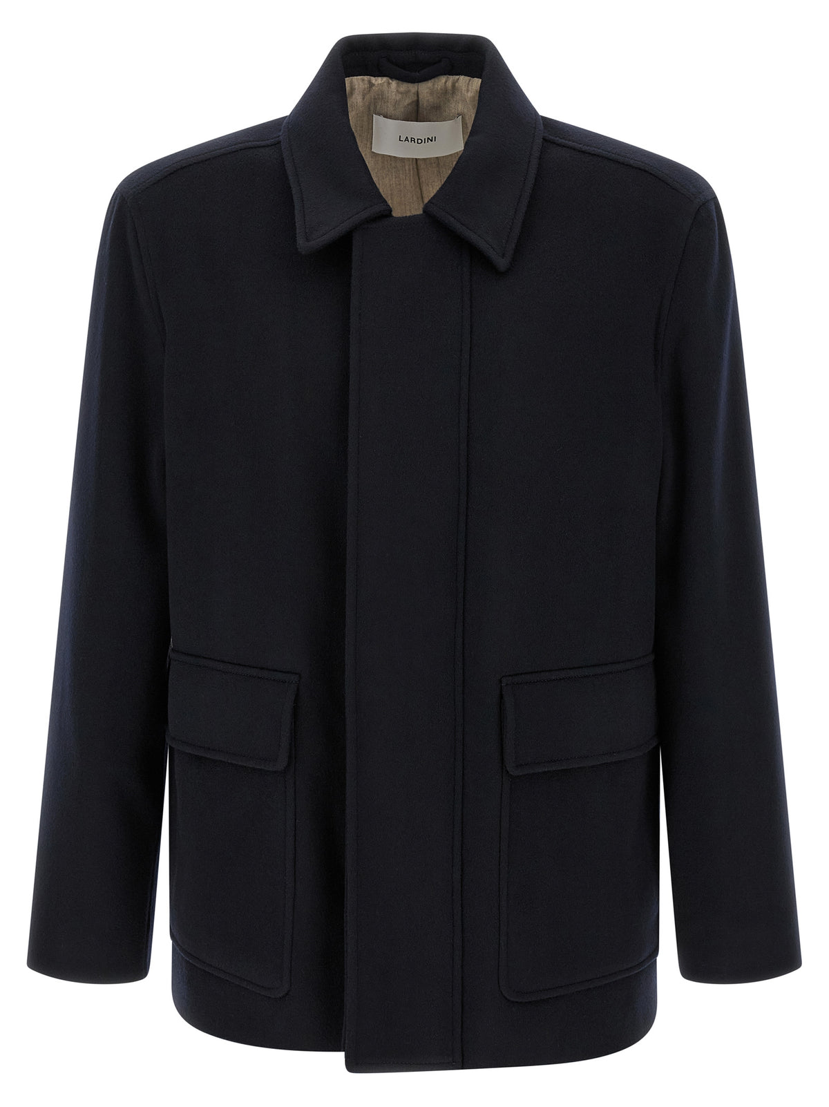 Blue Cashmere Full-Length Jacket