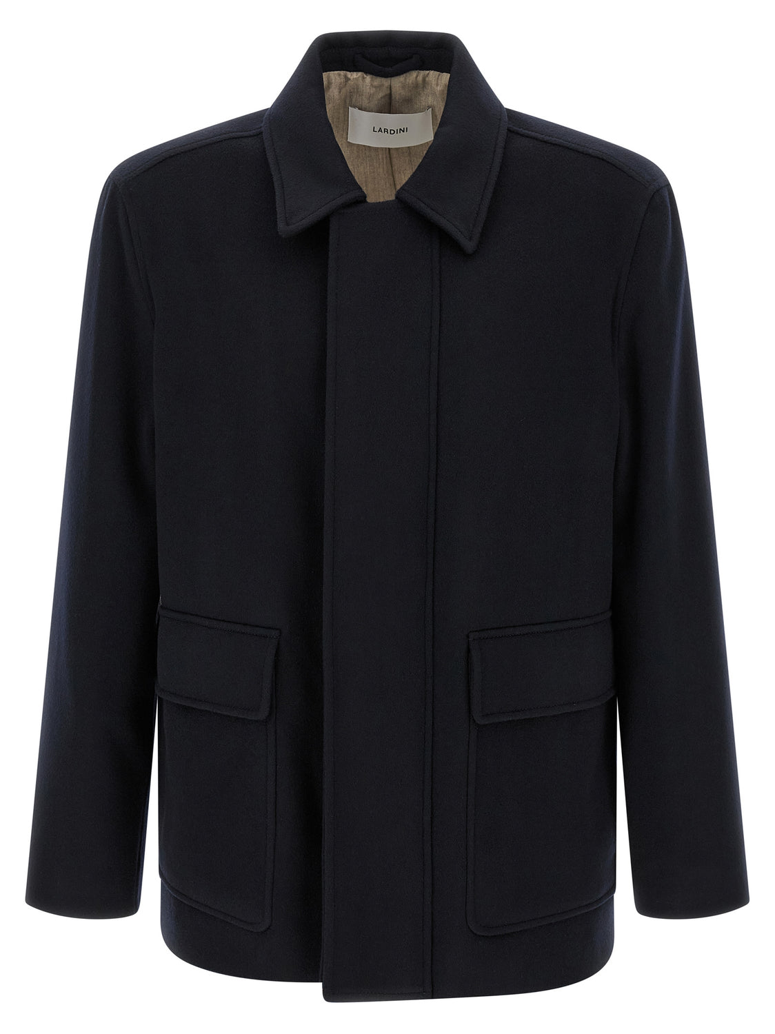 Blue Cashmere Full-Length Jacket