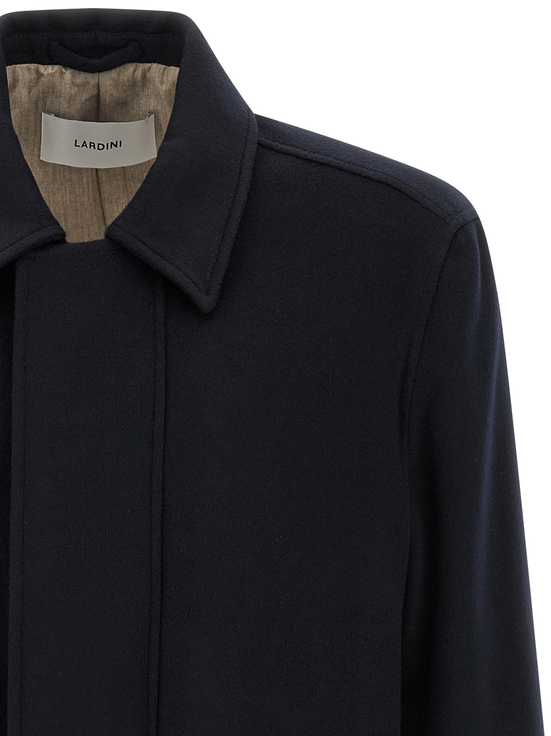 Blue Cashmere Full-Length Jacket