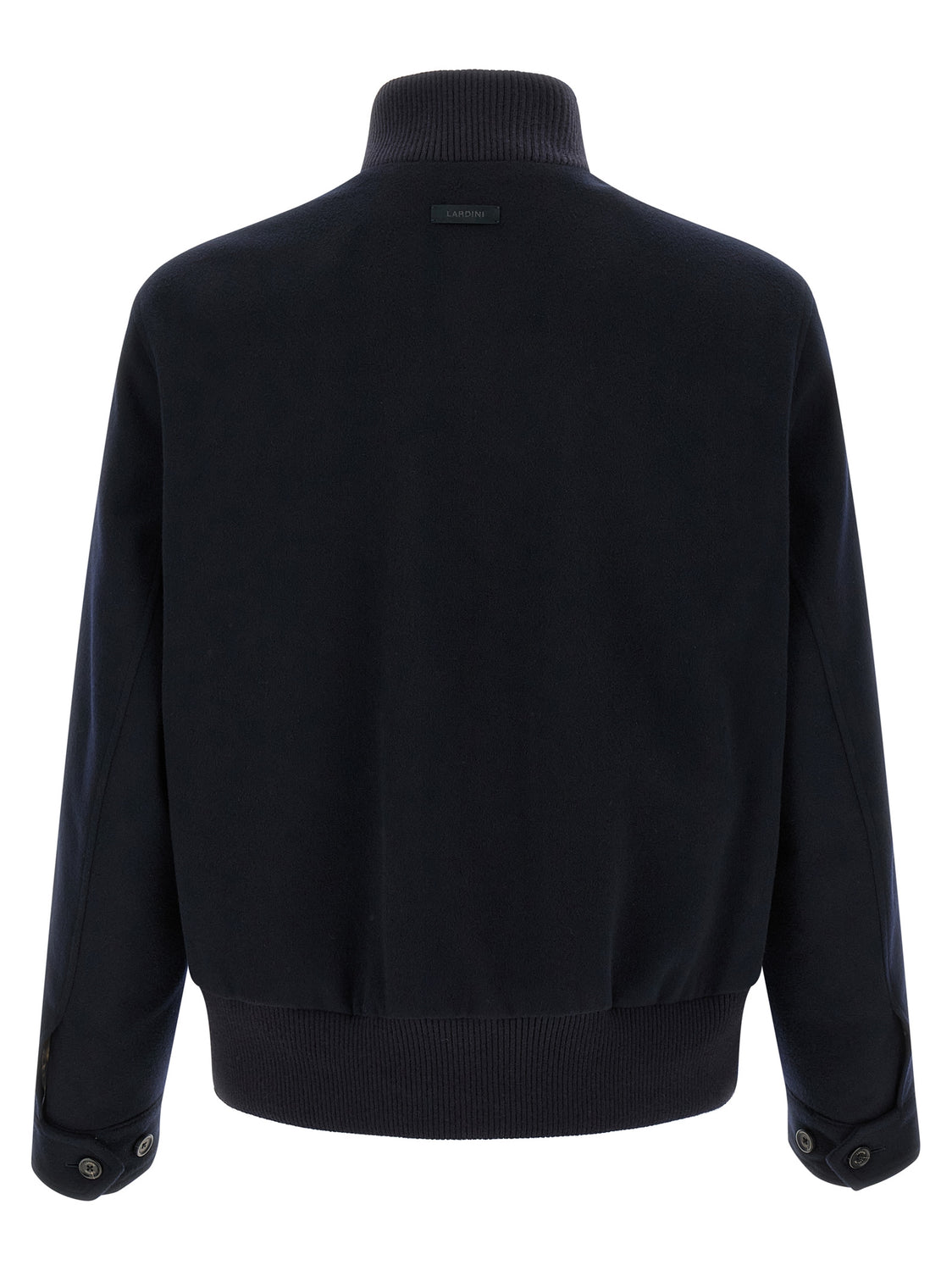 Blue Virgin Wool Full-Length Jacket
