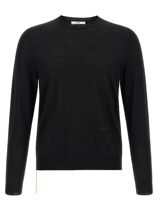 Black Virgin Wool Cardigan