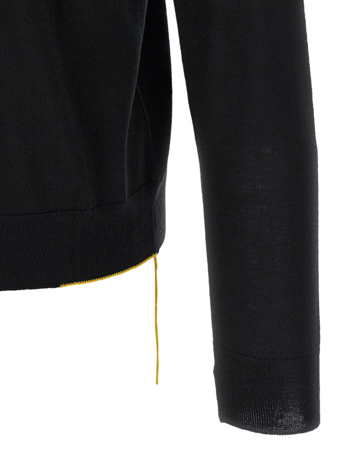 Black Virgin Wool Cardigan