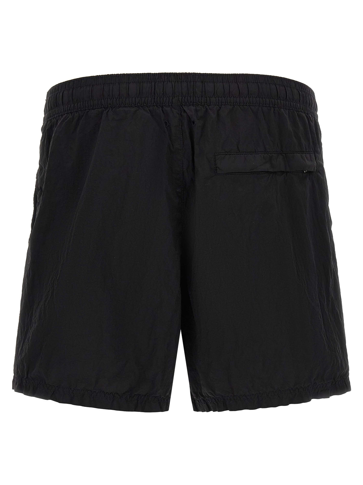 Black Polyamide Cargo Shorts