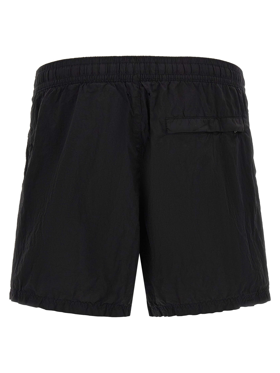 Black Polyamide Cargo Shorts