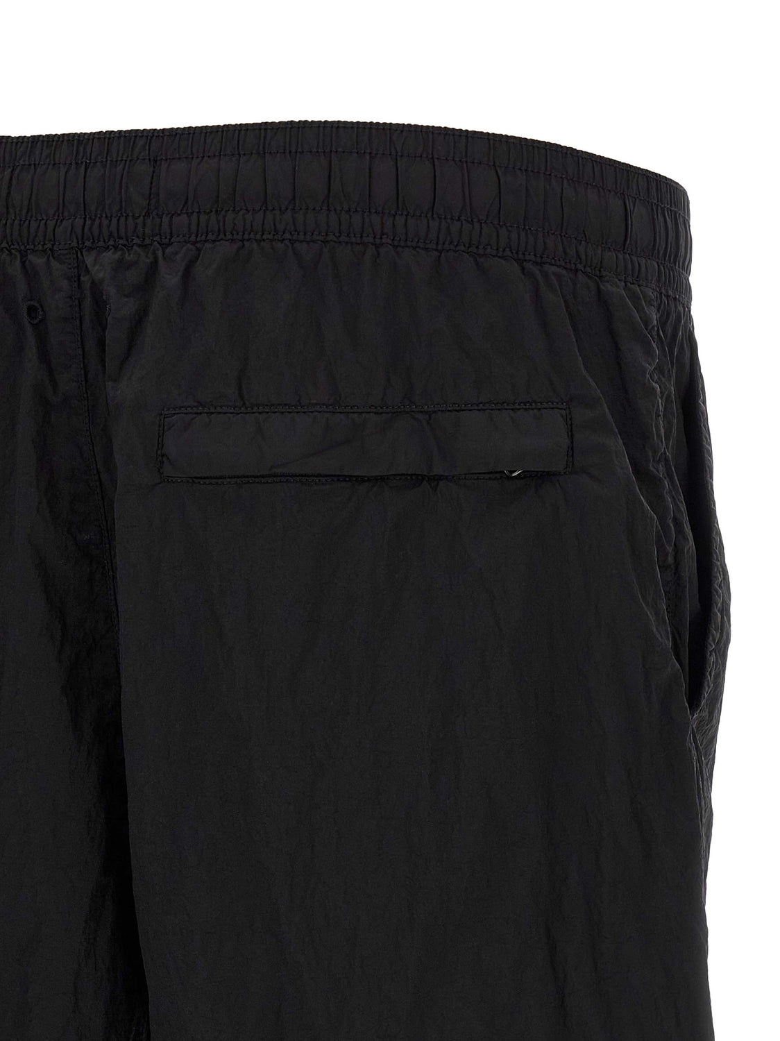 Black Polyamide Cargo Shorts