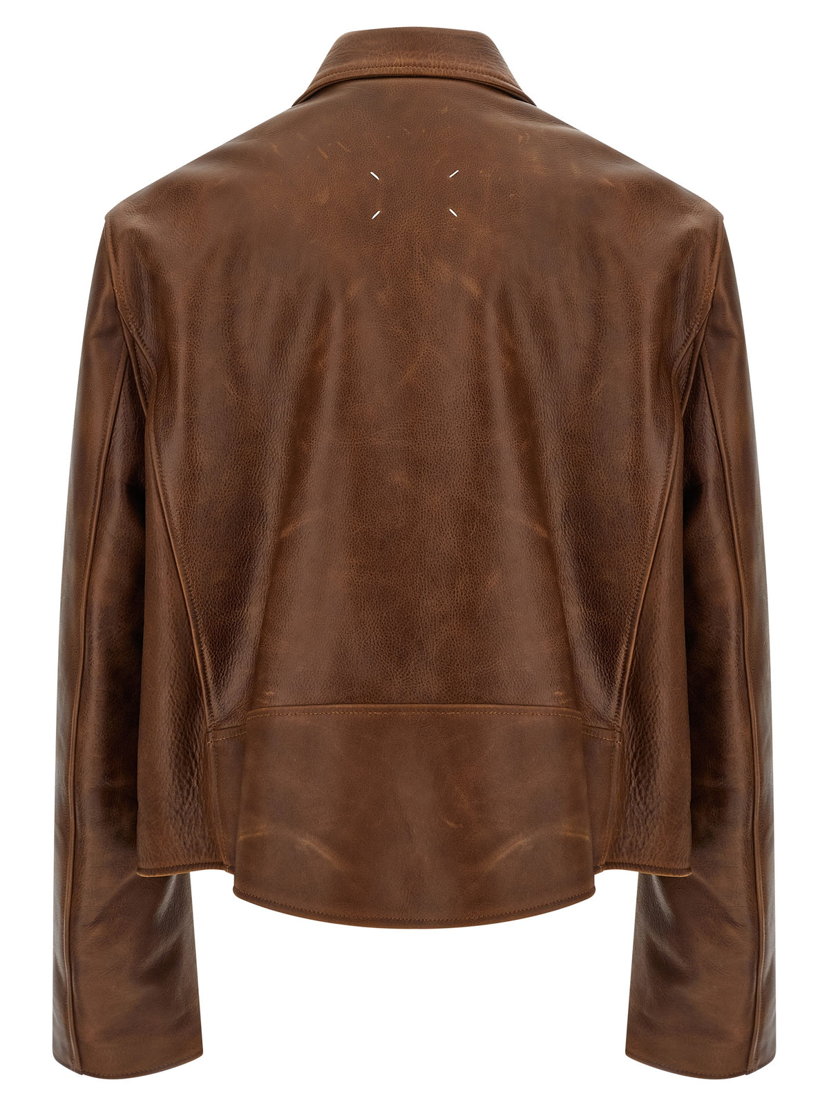 Brown Calfskin Leather Jacket